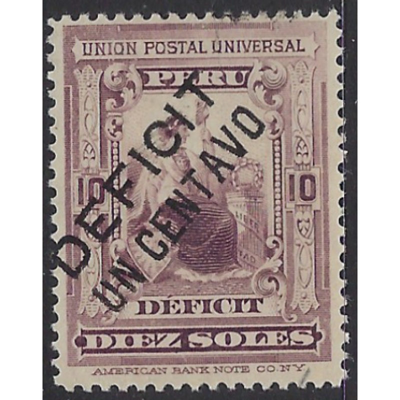 Peru J39 Used 1902 overprint (ak7725)