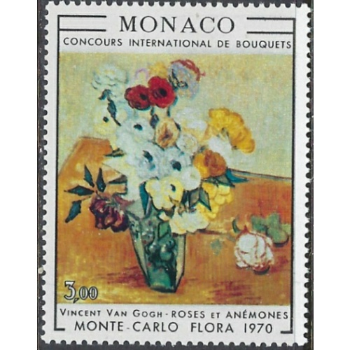 Monaco 766 MNH 1970 Flowers (ak7753)