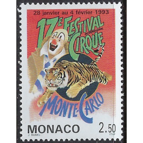 Monaco 1842 MNH 1993 Circus (ak7796)