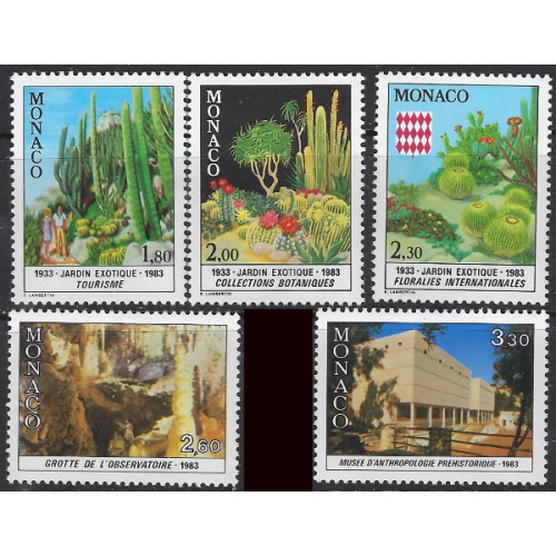 Monaco 1361-65 MNH 1983 set (ak7808)