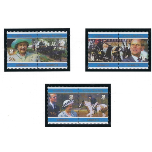 Kiribati 698-703 MNH 1997 QEII Golden Wedding (ak7818)