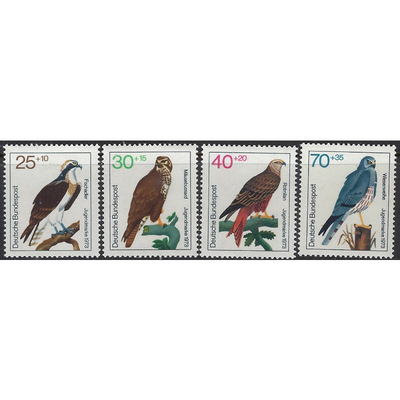 Germany B496-99 MNH 1973 Birds (ak7843)