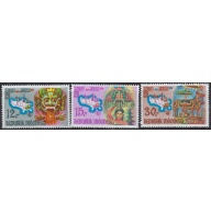 Indonesia 763-65 MNH 1969 Tourist Publicity (ak7846)