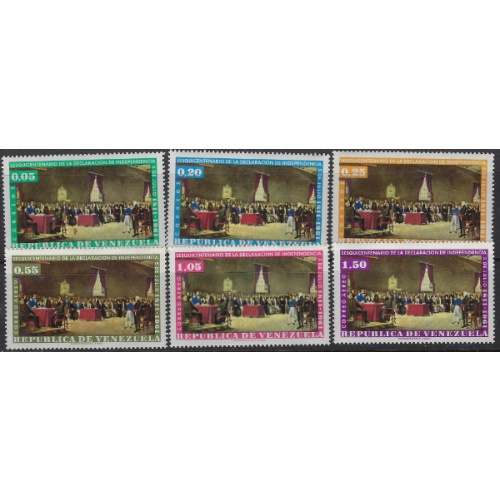 Venezuela 812-14; C804-06 MNH 1962 set (ak7893)