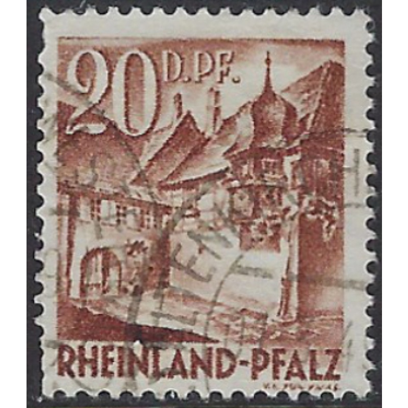 Germany 6N23 Used 1948 issue; short perfs (ak7950)