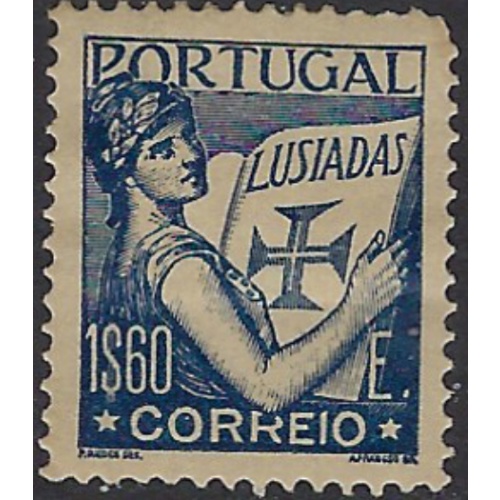 Portugal 515 MH 1933 issuel large hinge mark; large crease (ak7958)