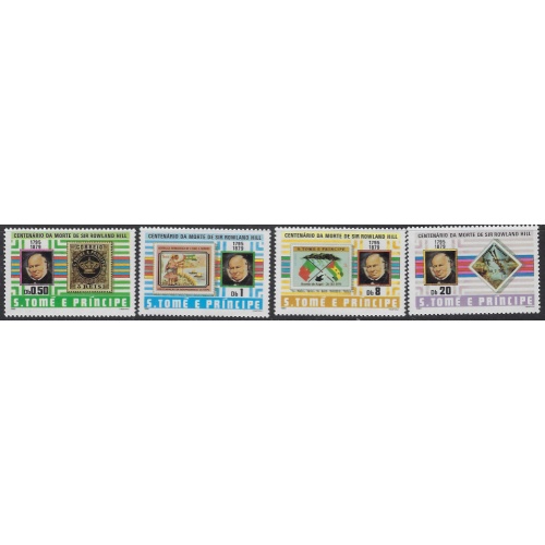 St Thomas and Prince 573-76 MNH 1979 Sir Rowland Hill (ak7996)
