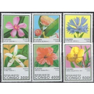 Congo PR 1109-14 MNH 1996 Flowers (ak8010)