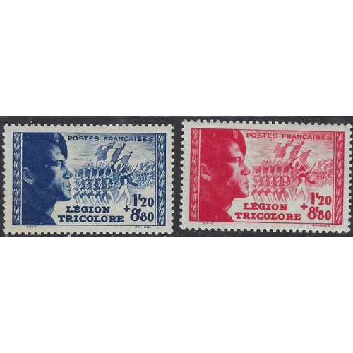 France B147-48 MH 1942 Tricolor Legion (ak8038)