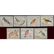 Czechoslovakia 942-48 MLH 1954 Birds (ak8040)