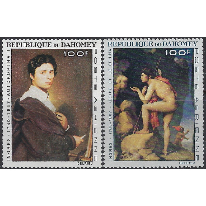 Dahomey C49-50 MNH 1967 Paintings (ak8048)