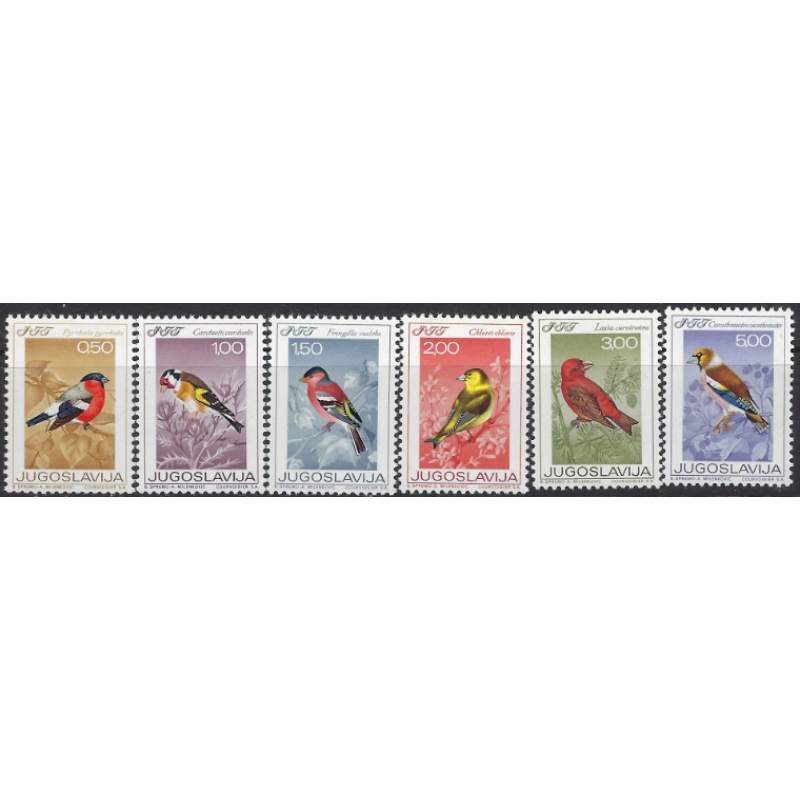 Yugoslavia 912-17 MLH 1968 Birds  (ak8066)