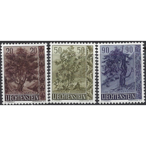 Liechtenstein 326-28 MNH 1958 Trees (ak8067)