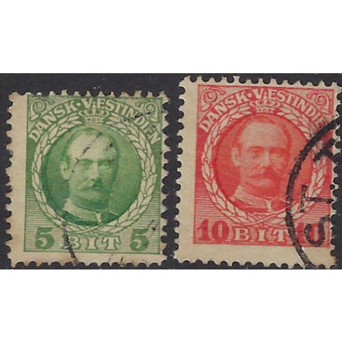 Danish West Indies Used 1908 issues (ak8076)