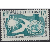 Wallis and Futuna 153 MNH 1958 Human Rights (ak8079)