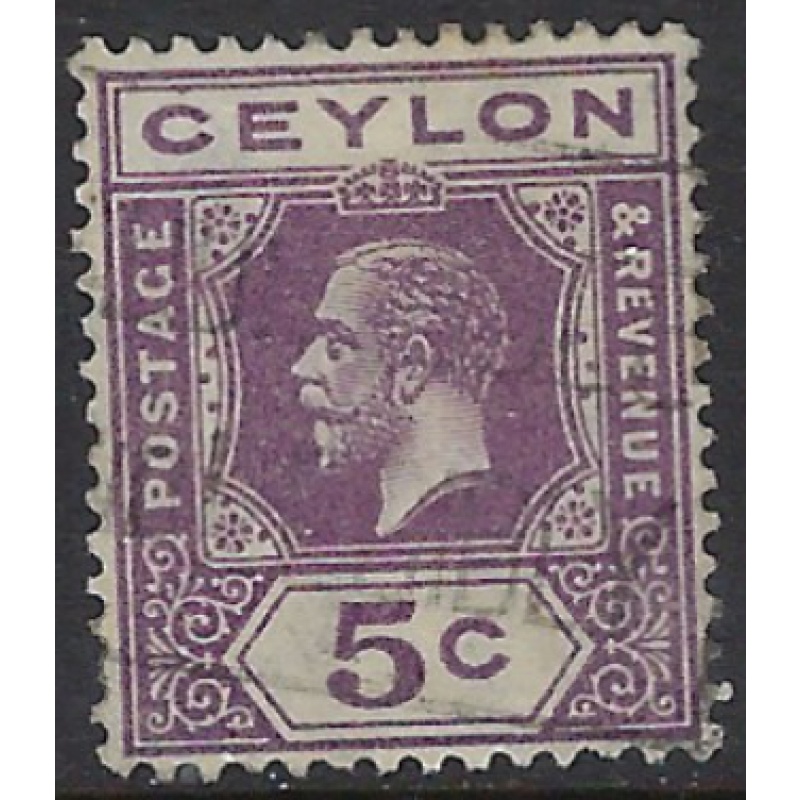 Ceylon 229 Used 1921 issue (ak8089)