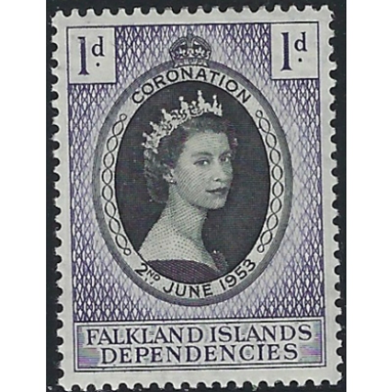 Falkland Is 1L18 MH 1953 QEII Coronation (ak8092)