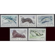 Russia 3882-86 MNH 1971 Sea Mammals (ak8112)