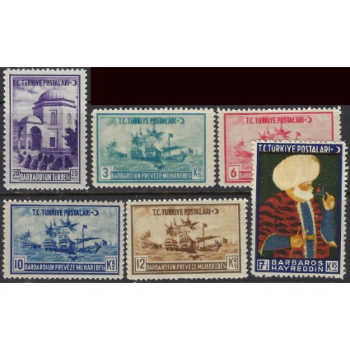 Turkey 869-74 MNH 1941 set (ak8119)
