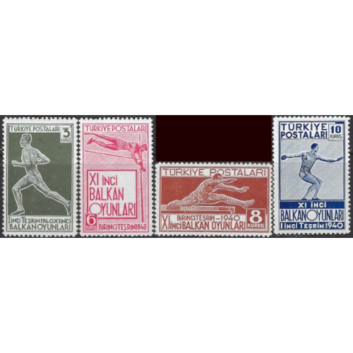 Turkey 855-58 MNH 1940 Balkan Games (ak8121)