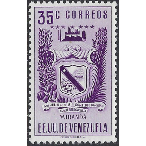 Venezuela 512 MH 1952 issue (ak8154)