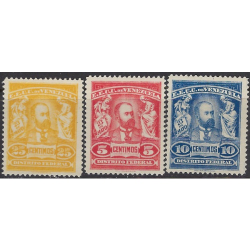 Venezuela 245-47 MH 1905 set (ak8211)