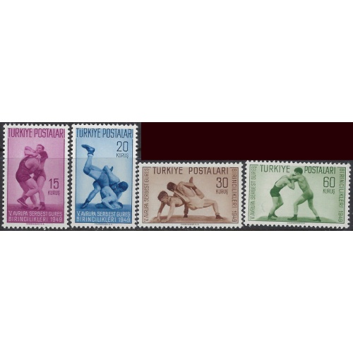 Turkey 986-89 MNH 1949 Wrestling (ak8218)