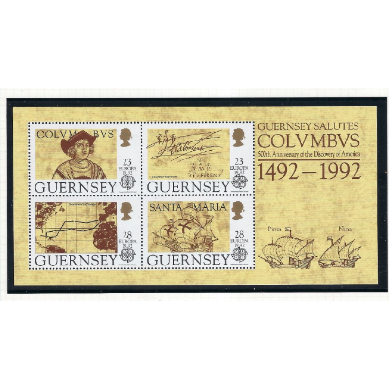 Guernsey 470a MNH 1992 Christopher Columbus (ak8222)