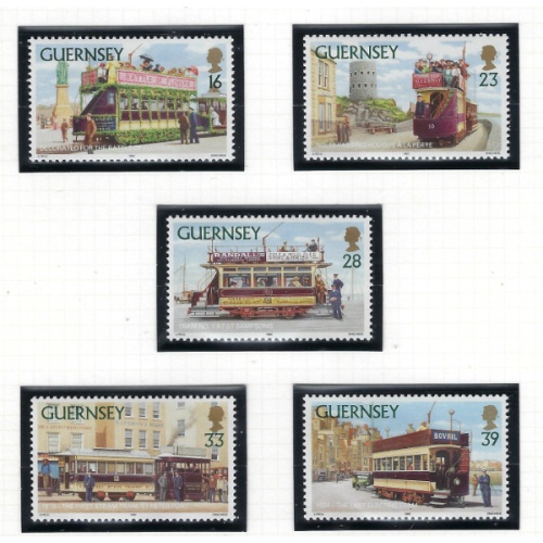 Guernsey 503-04 MNH 1992 Streetcars (ak8224)