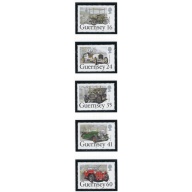 Guernsey 331-35 MNH 1994 Antique Autos (ak8259)