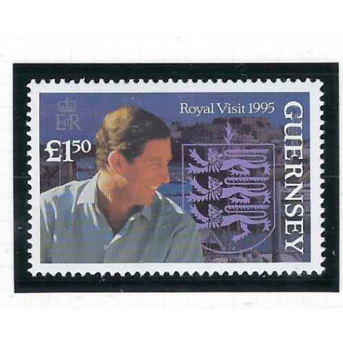 Guernsey 558 MNH 1995 Royal Visit (ak8266)