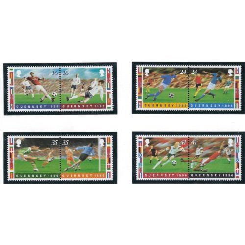 Guernsey 566-69 MNH 1996 Soccer (ak8274)