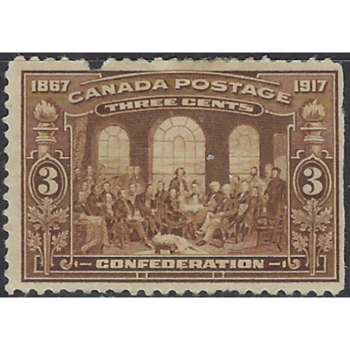 Canada 135 MHR 1917 issue; deep pulled perf; ragged side (ak8283)