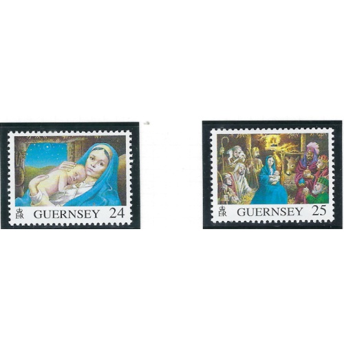 Guernsey 581-82 MNH 1996 Christmas (ak8293)