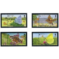 Guernsey 586-89 MNH 1997 Butterflies (ak8297)