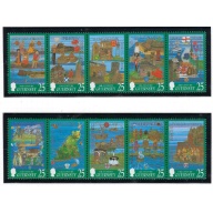 Guernsey 615-24 MNH 1998 Millennium Tapestries (ak8303)