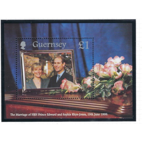 Guernsey 690 MNH 1999 Prince Edward Wedding (ak8320)