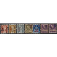 Switzerland 193-99 Used 1922 set (ak8330)