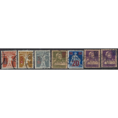 Switzerland 193-99 Used 1922 set (ak8330)