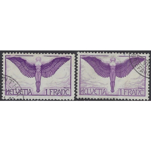 Switzerland C12 and C12a Used 1924 issues (ak8331)