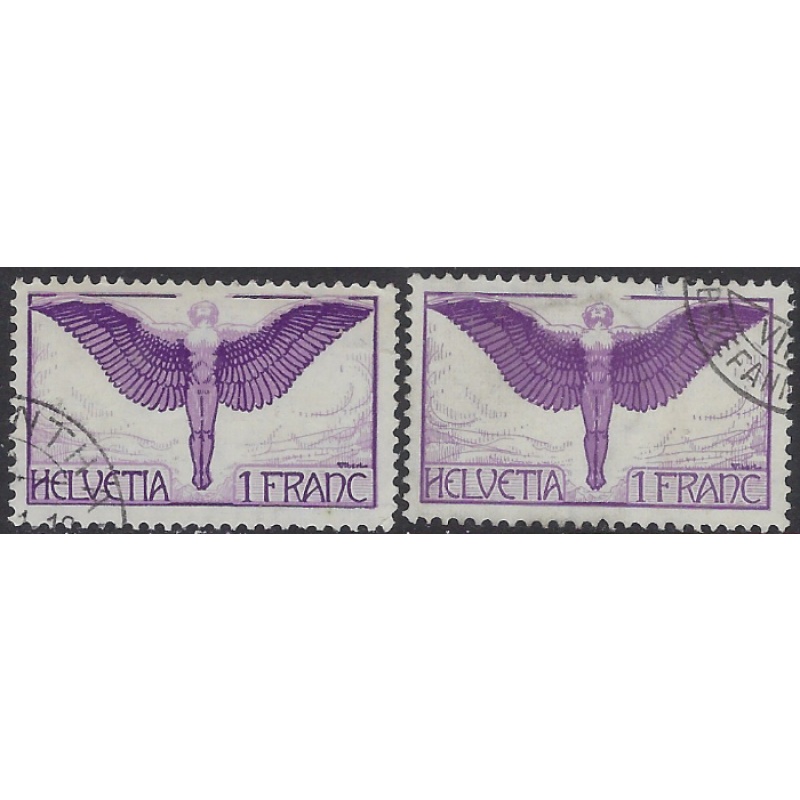 Switzerland C12 and C12a Used 1924 issues (ak8331)