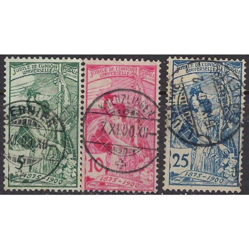 Switzerland 98-100 Used 1900 set (ak8333)