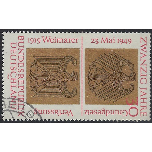 Germany 1008 Used 1969 issue (ak8365)