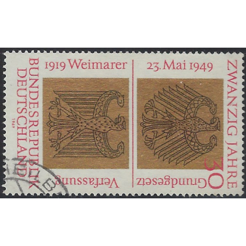 Germany 1008 Used 1969 issue (ak8365)