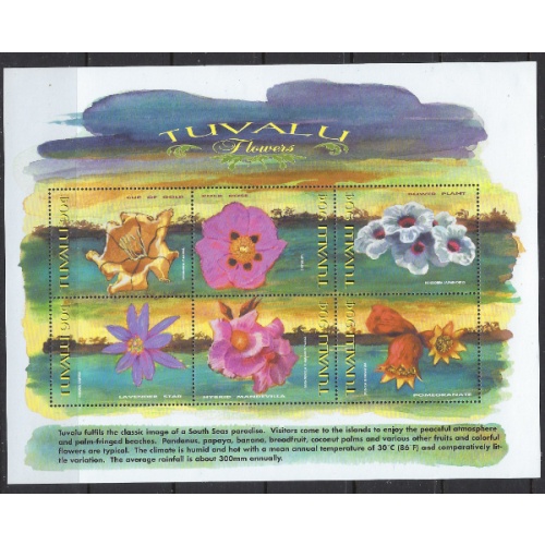 Tuvalu 811 MNH Flowers (ak8377)