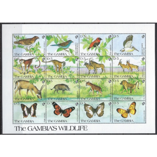 Gambia 1064 MNH 1991 The Gambia Wildlife (ak8387)