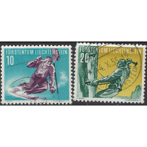 Liechtenstein 289-90 Used 1955 issues (ak8413)