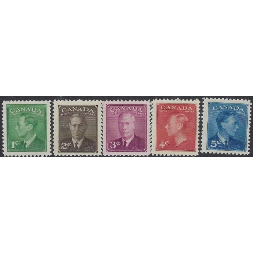 Canada 284-88 MNH 1949 KGVI set (ak8422)