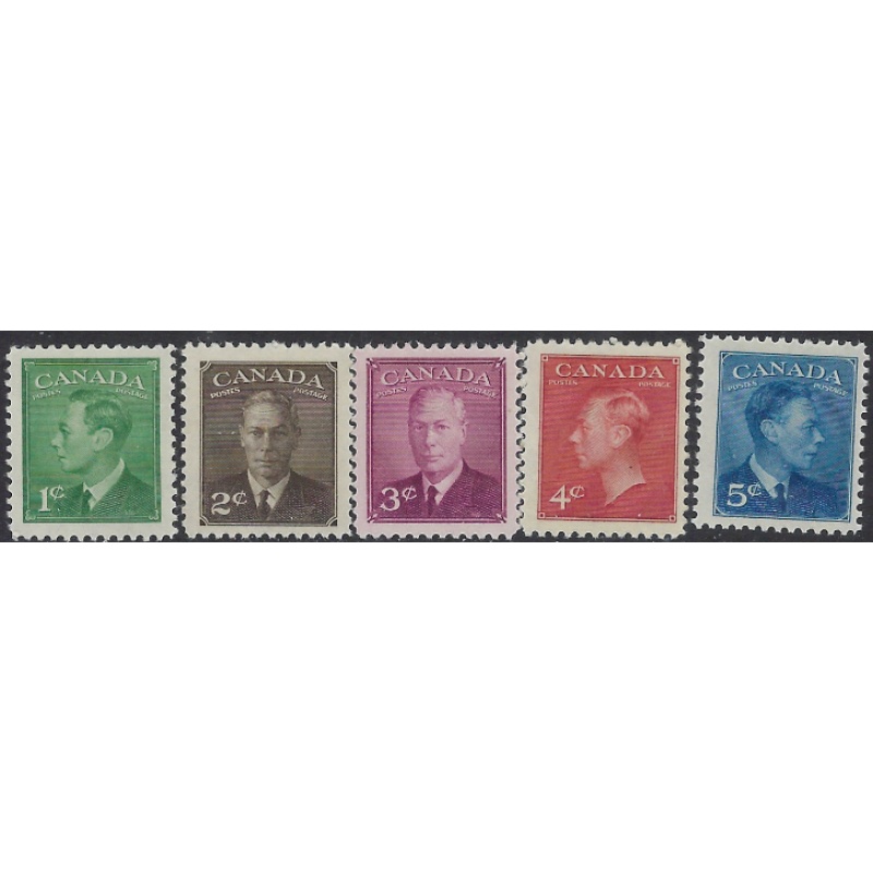Canada 284-88 MNH 1949 KGVI set (ak8422)