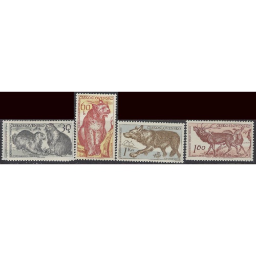 Czechoslovakia 933-37 MH 1959 Animals (ak8437)